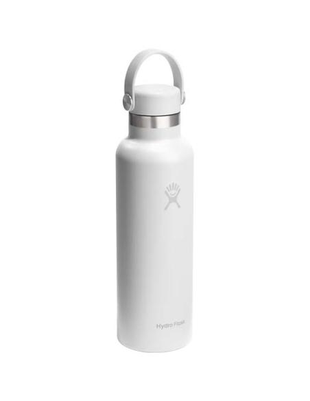 Botella de agua Hydra Flask de acero inoxidable con aislamiento térmico, boca estándar, 621 ml, con tapón con pajita N10989001