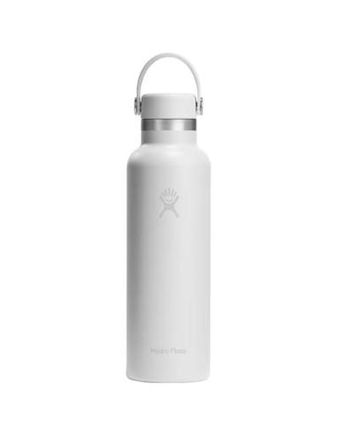 Botella de agua Hydra Flask de acero inoxidable con aislamiento térmico, boca estándar, 621 ml, con tapón con pajita N10989001