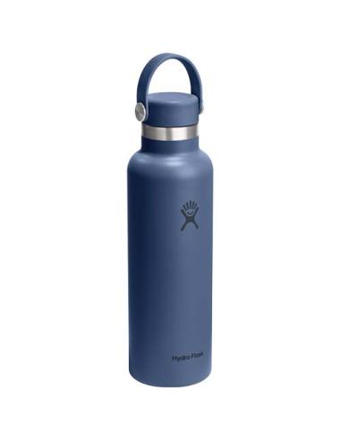 Botella de agua Hydra Flask de acero inoxidable con aislamiento térmico, boca estándar, 621 ml, con tapón con pajita N25989001