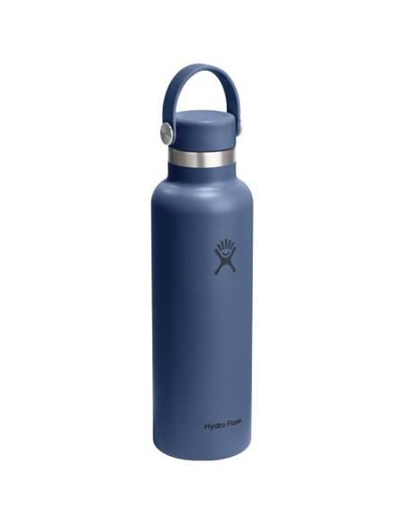 Botella de agua Hydra Flask de acero inoxidable con aislamiento térmico, boca estándar, 621 ml, con tapón con pajita N25989001