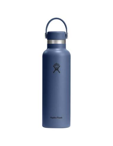 Botella de agua Hydra Flask de acero inoxidable con aislamiento térmico, boca estándar, 621 ml, con tapón con pajita N25989001