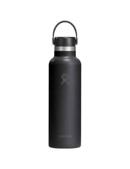 Botella de agua Hydra Flask de acero inoxidable con aislamiento térmico, boca estándar, 621 ml, con tapón con pajita N09989001