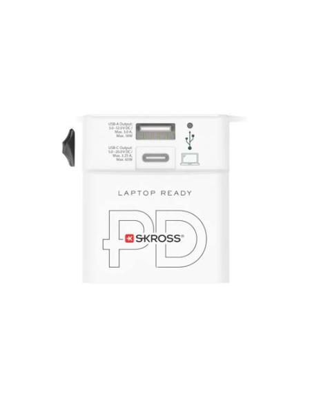 Adaptador universal SKROSS® MUV AC65PD con cable USB-C N10026421