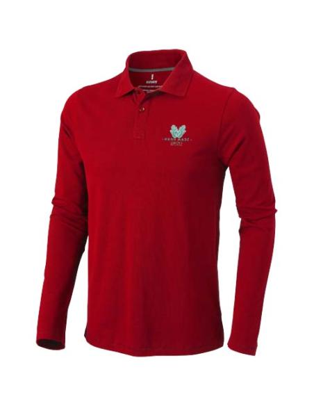 Polo de manga larga para hombre de 180 g/m² Calgary N05268083