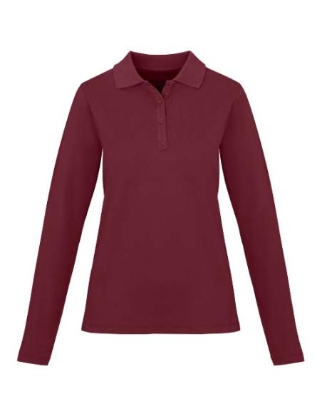 Polo de manga larga para mujer de 180 g/m² Calgary N02278083