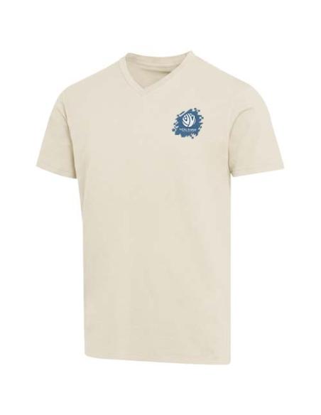 Camiseta orgánica unisex con certificado OCS de manga corta y cuello de pico de 200 g/m² Balfour N16056693