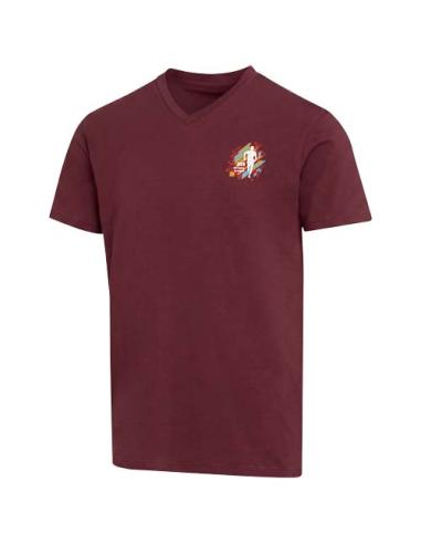 Camiseta orgánica unisex con certificado OCS de manga corta y cuello de pico de 200 g/m² Balfour N02256693