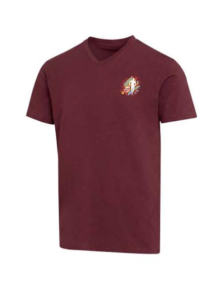 Camiseta orgánica unisex con certificado OCS de manga corta y cuello de pico de 200 g/m² Balfour N02256693