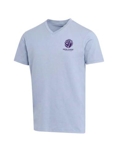 Camiseta orgánica unisex con certificado OCS de manga corta y cuello de pico de 200 g/m² Balfour N00556693