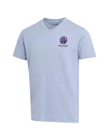 Camiseta orgánica unisex con certificado OCS de manga corta y cuello de pico de 200 g/m² Balfour N00556693