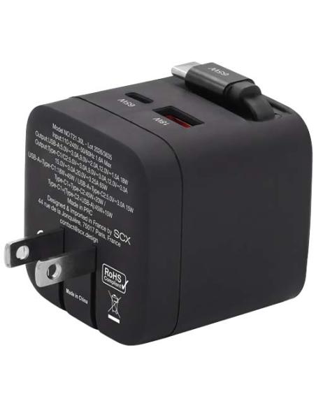 Adaptador de viaje SCX.design T21 de 65 W N09832XP1