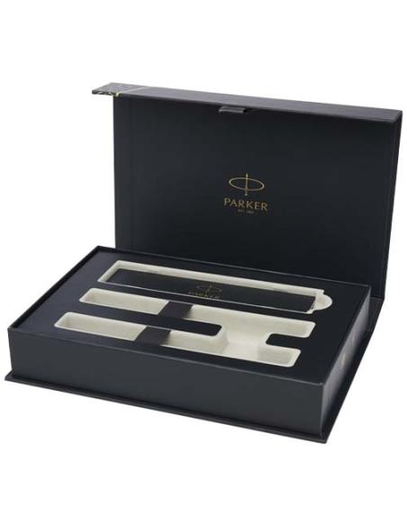Juego de bolígrafo y rotulador Parker IM Essentials - plateado N09510801