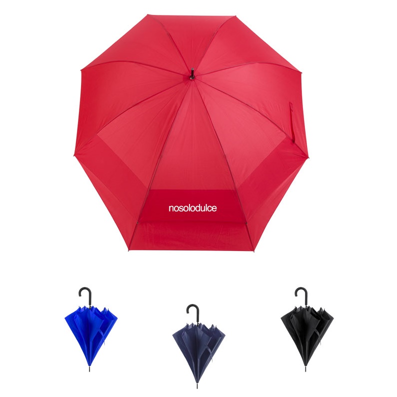 Paraguas antiviento con extensión mochila personalizado