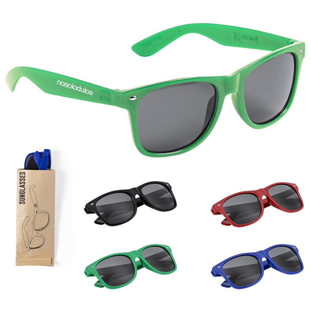 Gafas de Sol Unisex con Lente Clásico y Montura de rPET Personalizadas