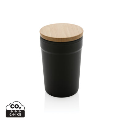 Taza GRS RPP con tapa de bambú