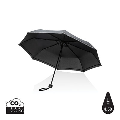 Mini paraguas RPET reflectante 190T Impact AWARE ™