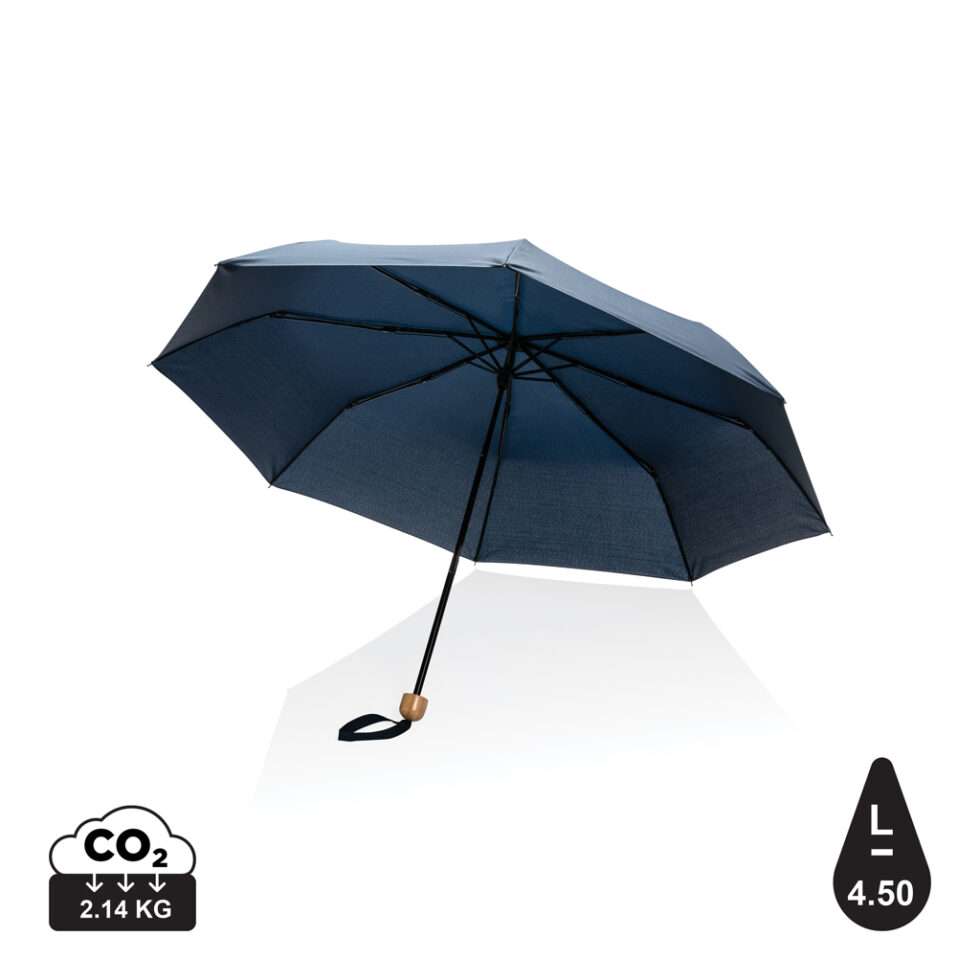 Mini paraguas RPET 190T  de bambú 20.5" Impact AWARE ™ - Imagen 3