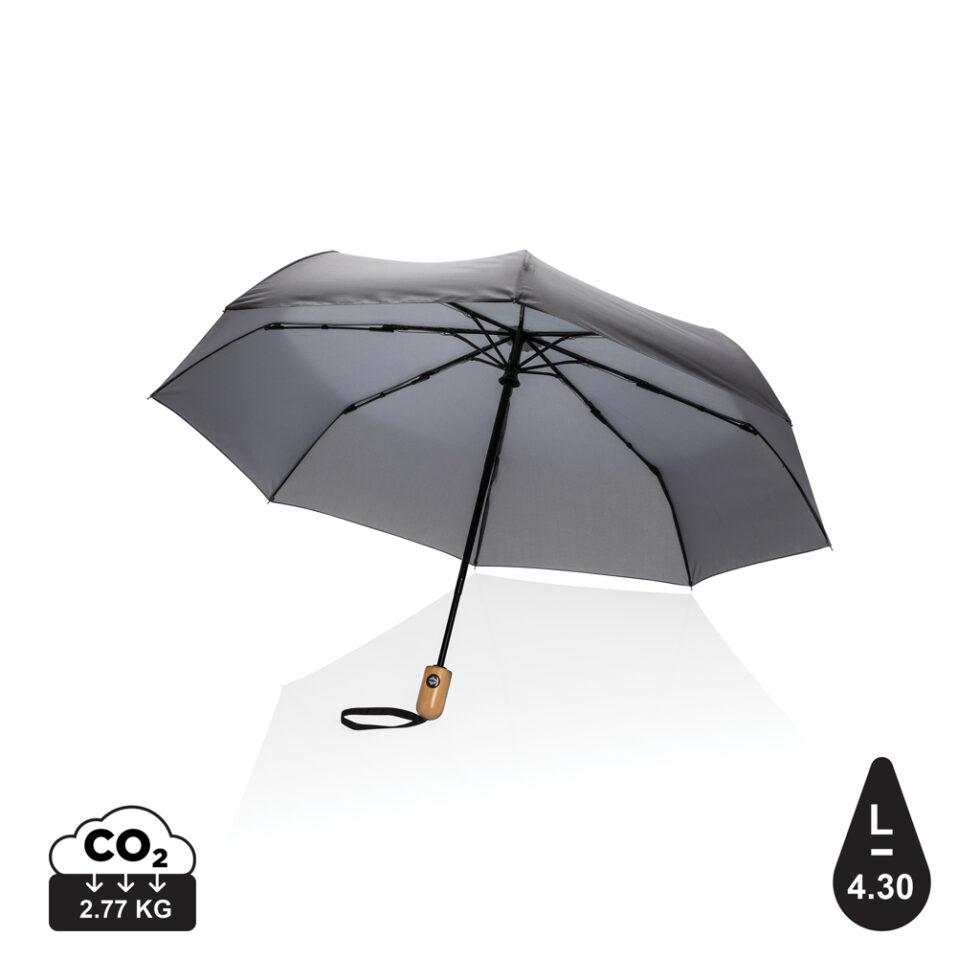 Paraguas automático RPET 190T bambú de 21" Impact AWARE ™ - Imagen 6
