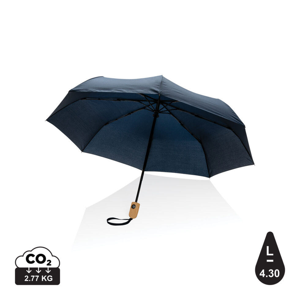 Paraguas automático RPET 190T bambú de 21" Impact AWARE ™ - Imagen 3